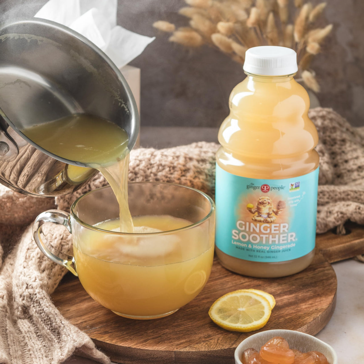 The Ginger People Ginger Soother Gingerade Honey & Lemon - 32 fl oz - image 4