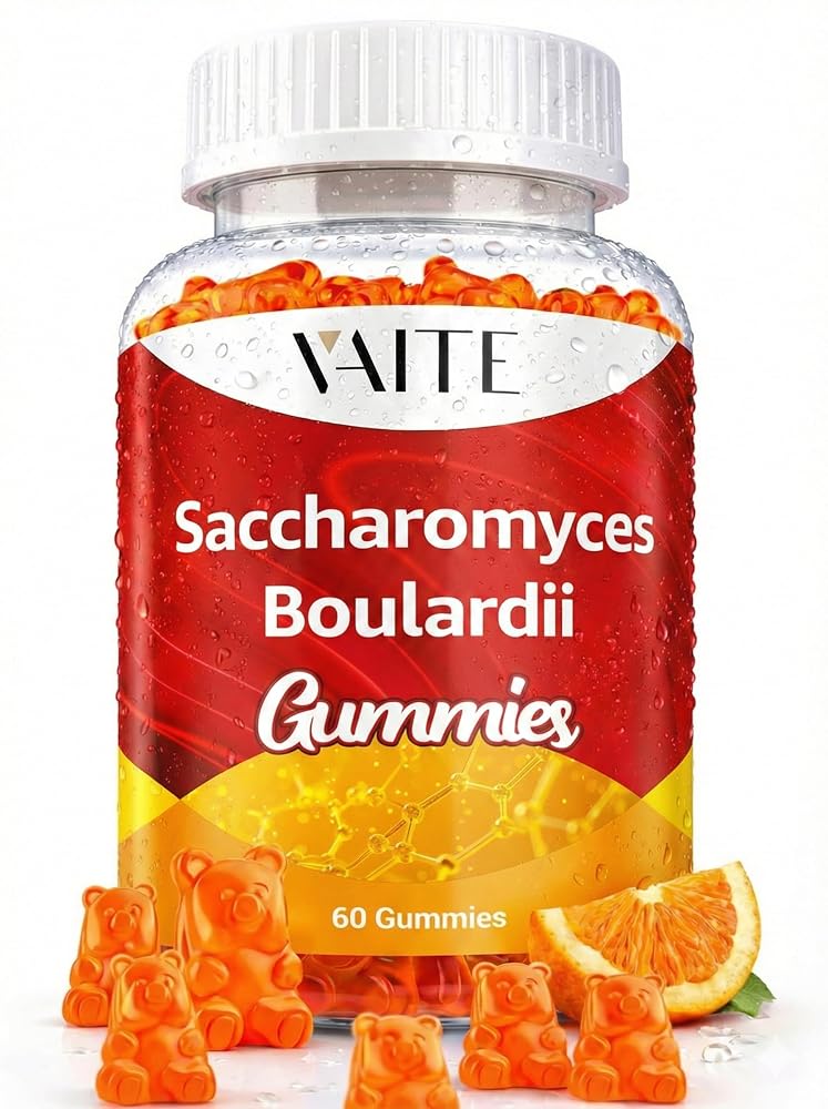 VAITE Saccharomyces Boulardii 500mg Probiotic Gummies - 60 Count