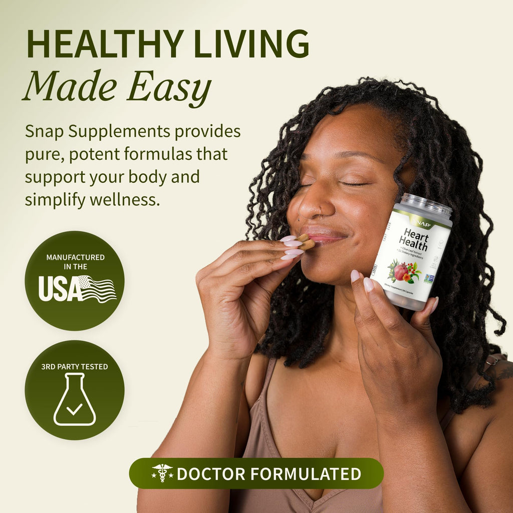 Snap Supplements Heart Health Support with Beets - 90 Capsules - image 7