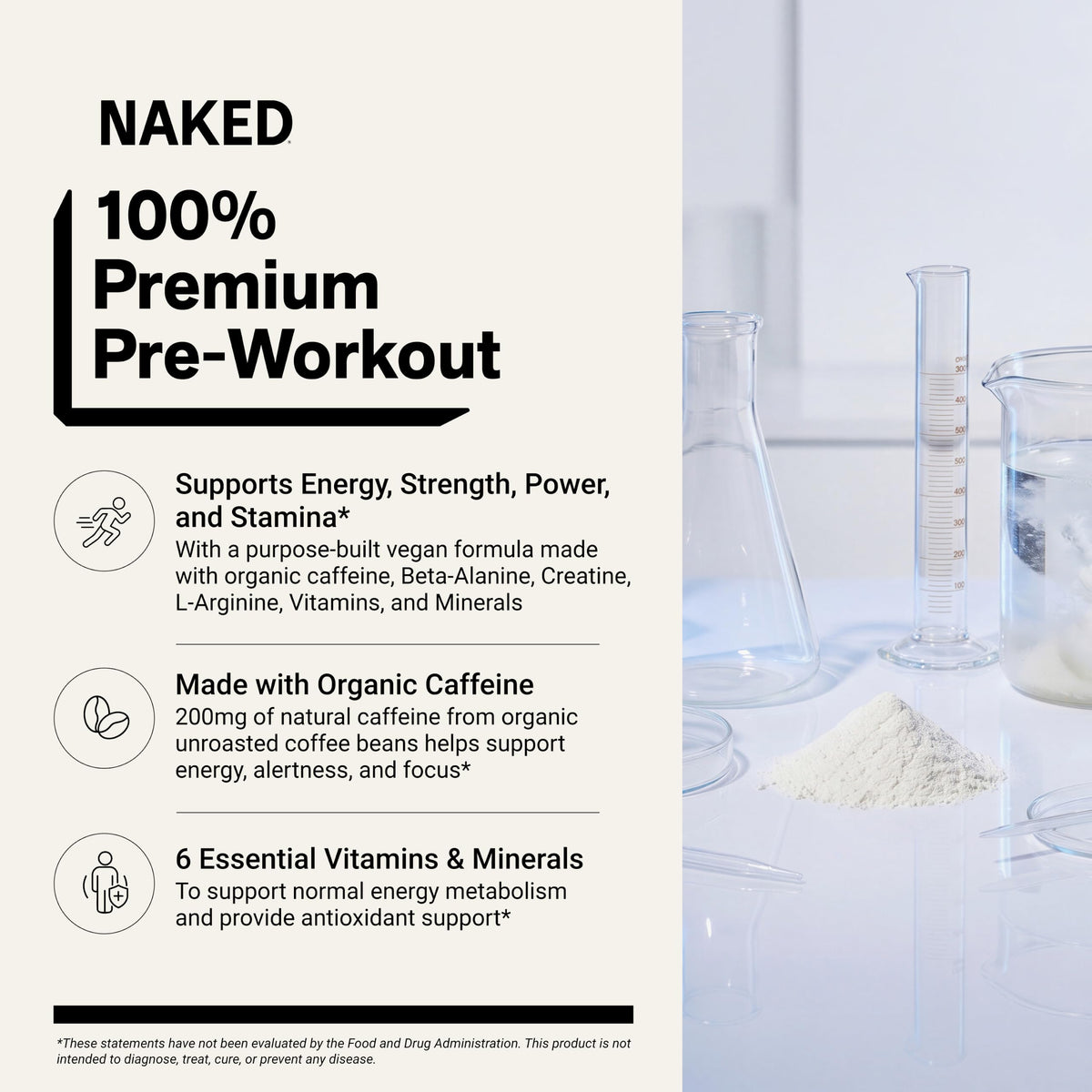 NAKED Citrus Energy Pre-Workout Powder - 30 Servings - image 2