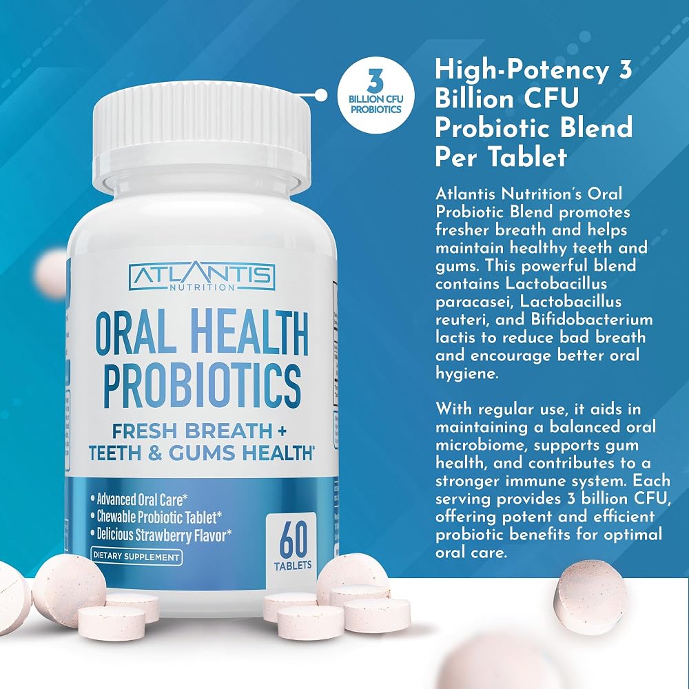 Atlantis Nutrition Oral Probiotics Chewable Tablet - 60 Tablets - image 3