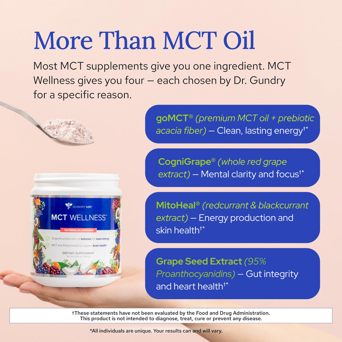 Gundry MD MCT Wellness Powder, Sugar Free