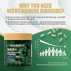 BAKAKOUL NAD Supplement with Resveratrol - 80 Capsules - image 7