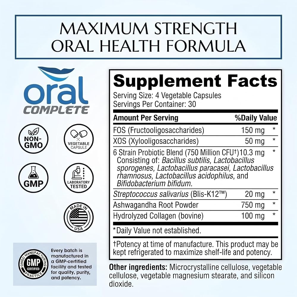 Instant Brands Oral Complete 11-in-1 Dental Probiotics - 120 Capsules - image 6