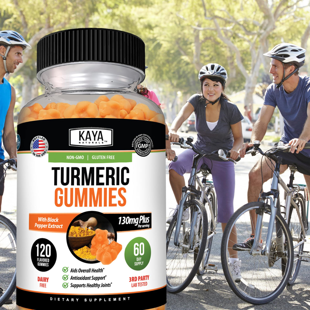 Kaya Naturals Turmeric Supplements Gummies