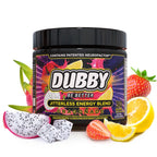 Dubby Sugar Free Energy Drink Powder Dragon Fruit Strawberry - 30 Servings
