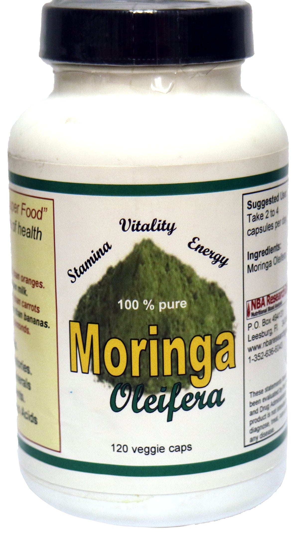 Moringa Oleifera Antioxidant Supplement - 120 Capsules