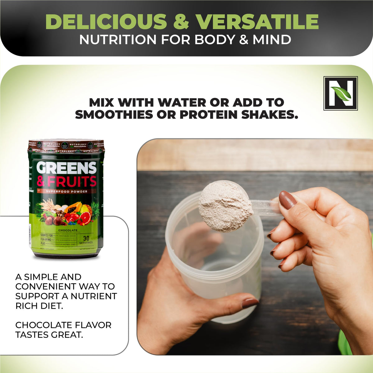 Nutrology Greens & Fruits-Naturally Sourced Fruits