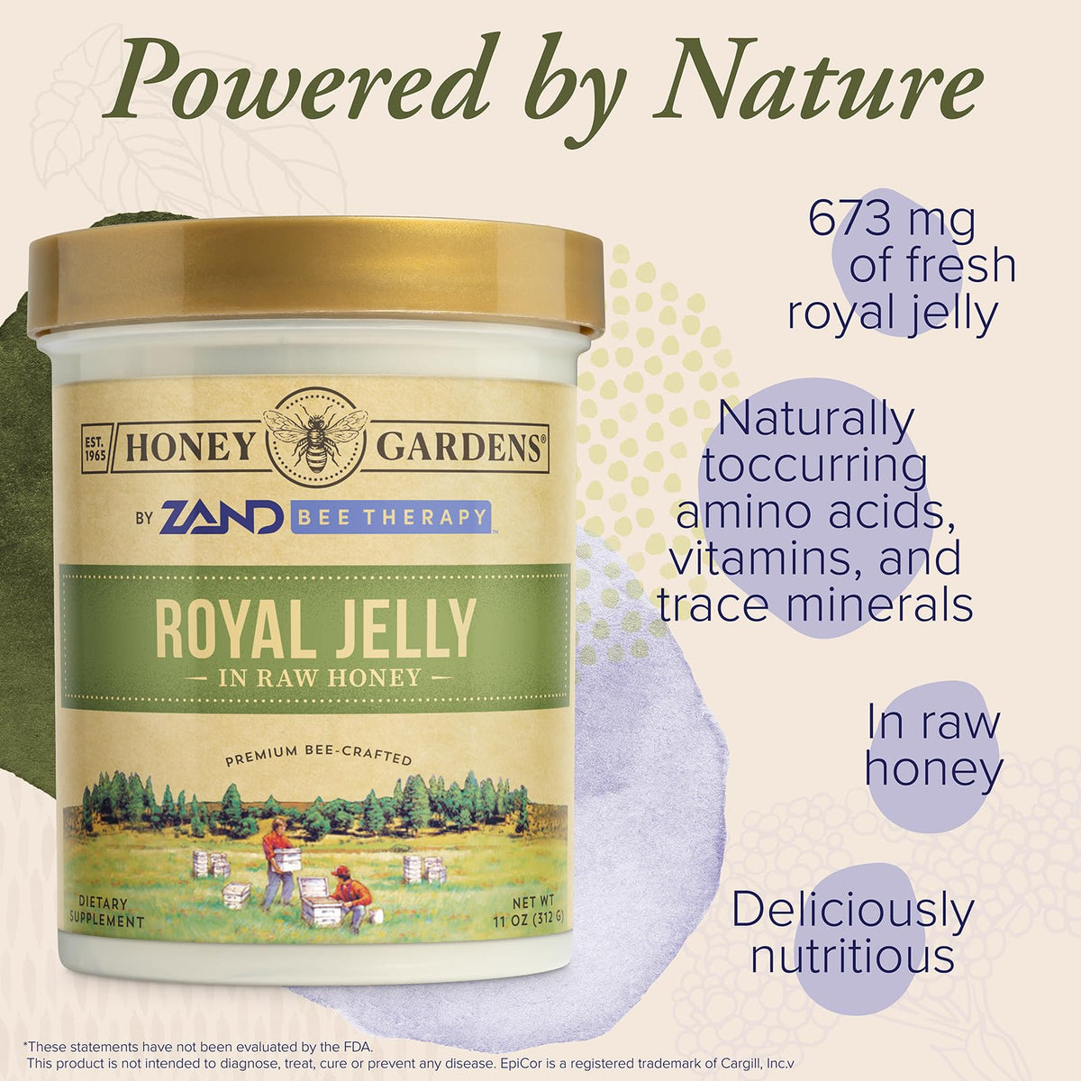 Zand Bee Therapy Royal Jelly in Raw Honey - 44 Servings - image 5
