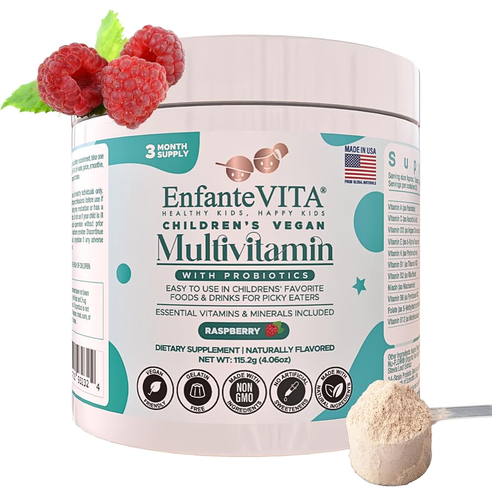 EnfanteVITA All in One Kids Multivitamin Powder Immune Support - 90 Day