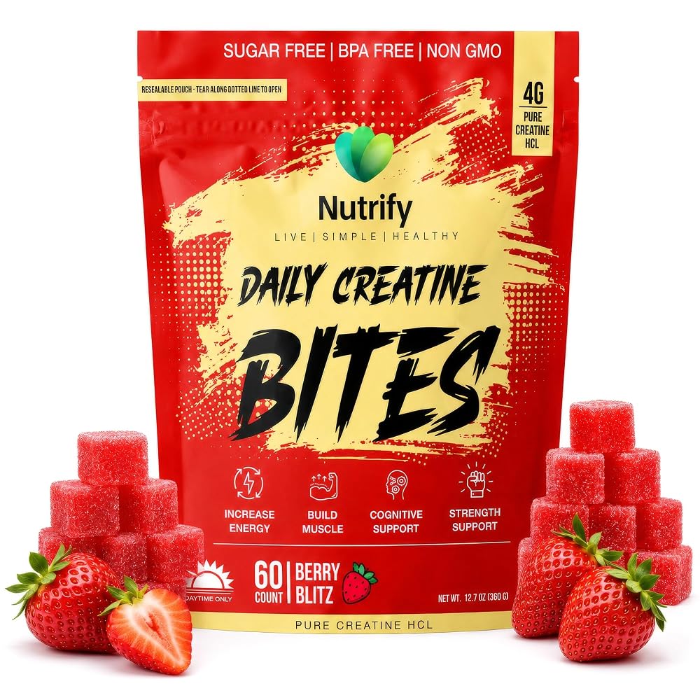 Nutrify Creatine Gummies for Women Creatine Monohydrate Preworkout