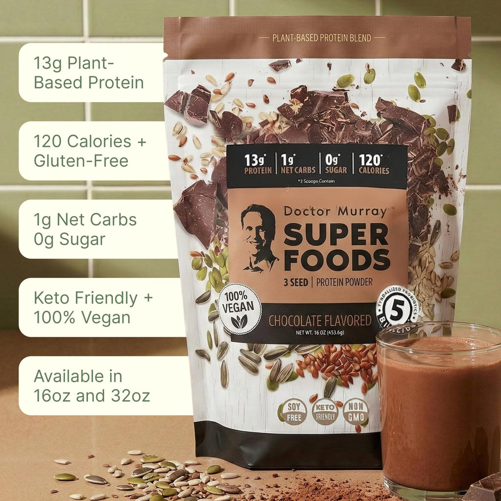 Dr. Murray's Super Foods 3 Seed Protein Powder - Pumpkin Flax