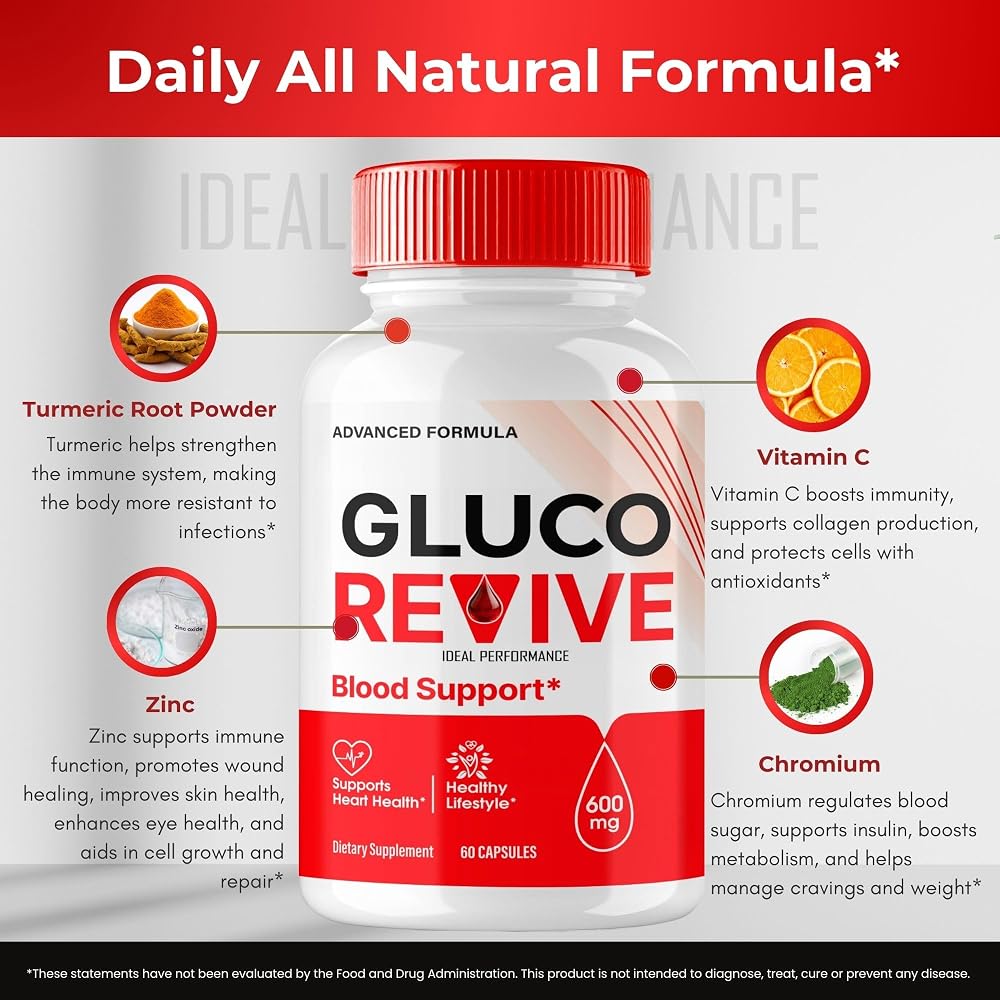 IDEAL PERFORMANCE Gluco Revive Health Support - 300 Capsules - image 7