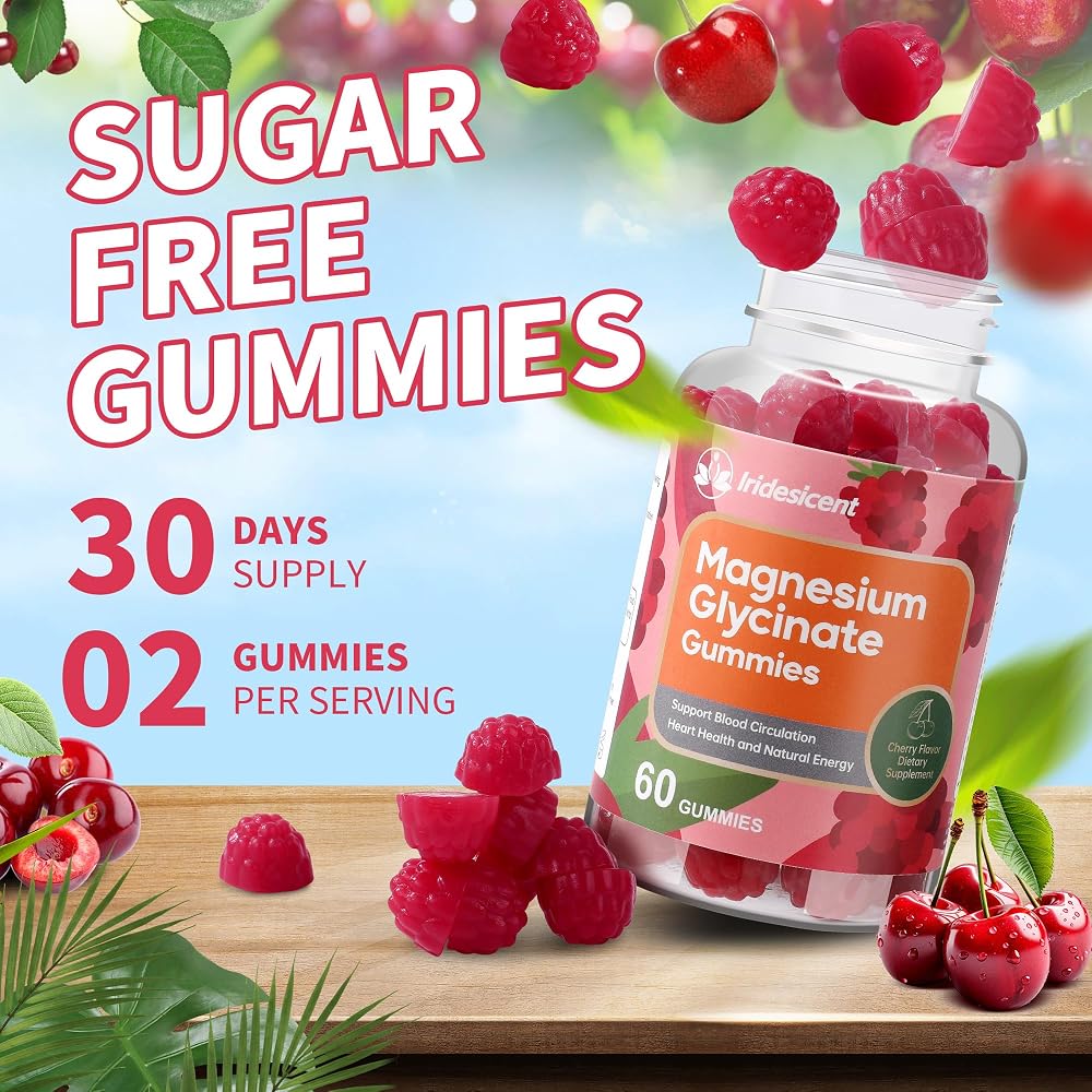 IRIDESICENT Magnesium Glycinate Gummies 400mg