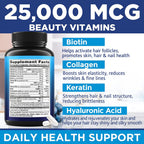 MOREX VITAMINS Biotin Collagen Keratin Supplement
