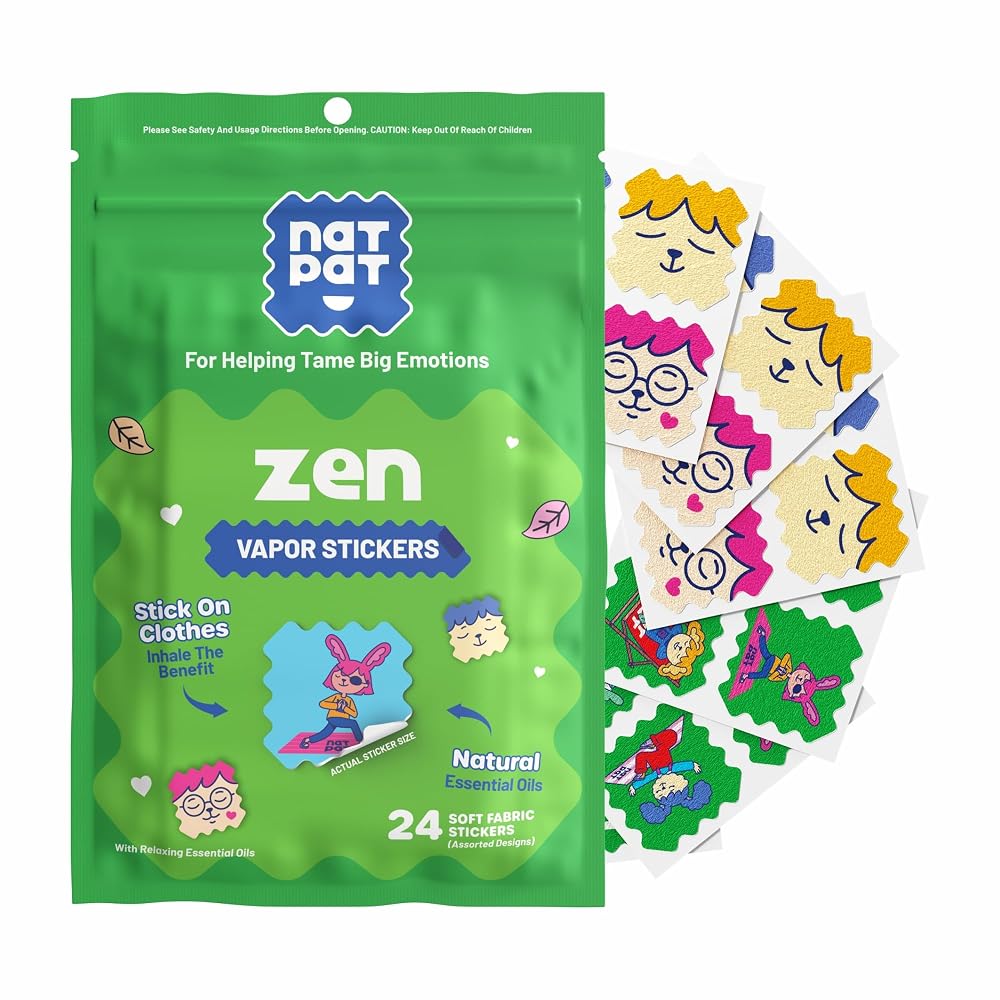 The Natural Patch Co. Zen Patch Mood Calming Stickers for Kids - 24 Count