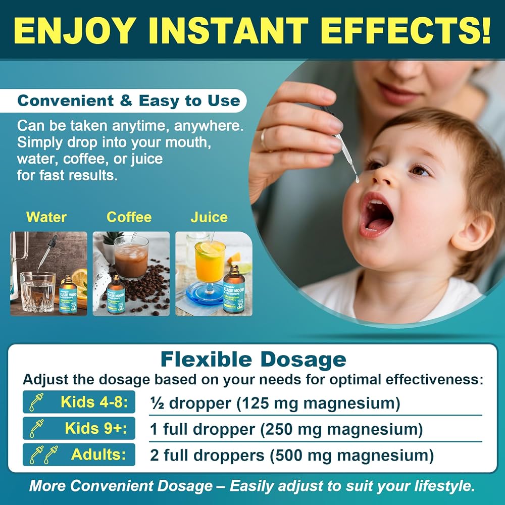 ELLAMENTZ Kids 4+ Magnesium Glycinate Liquid with Saffron - 30 Fl Oz - image 3
