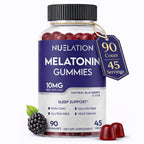 NUELATION Melatonin 10 mg Gummies for Sleep Support - 90 Count