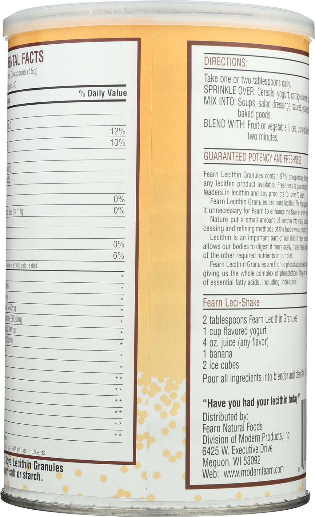 Fearn Natural Foods Lecithin Granules - 16 Ounces - image 4