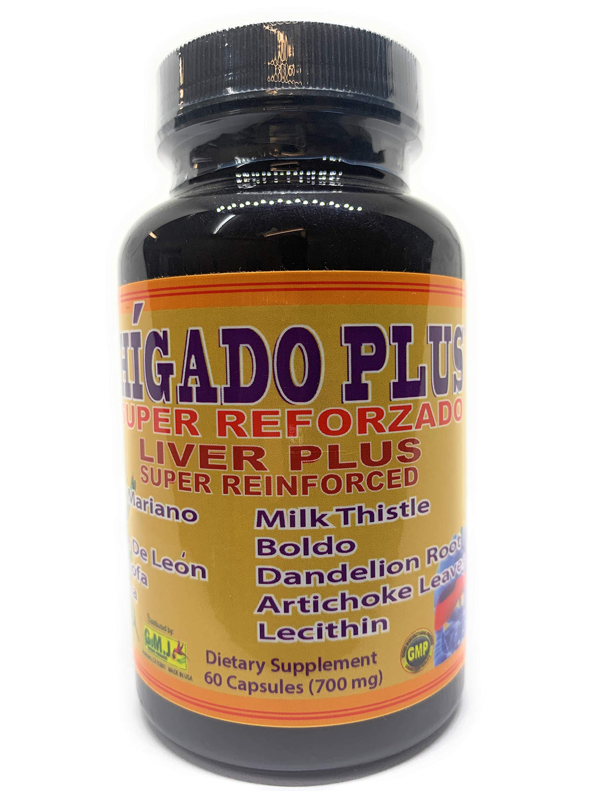 GMP Liver Plus 100% Natural - 60 Capsules
