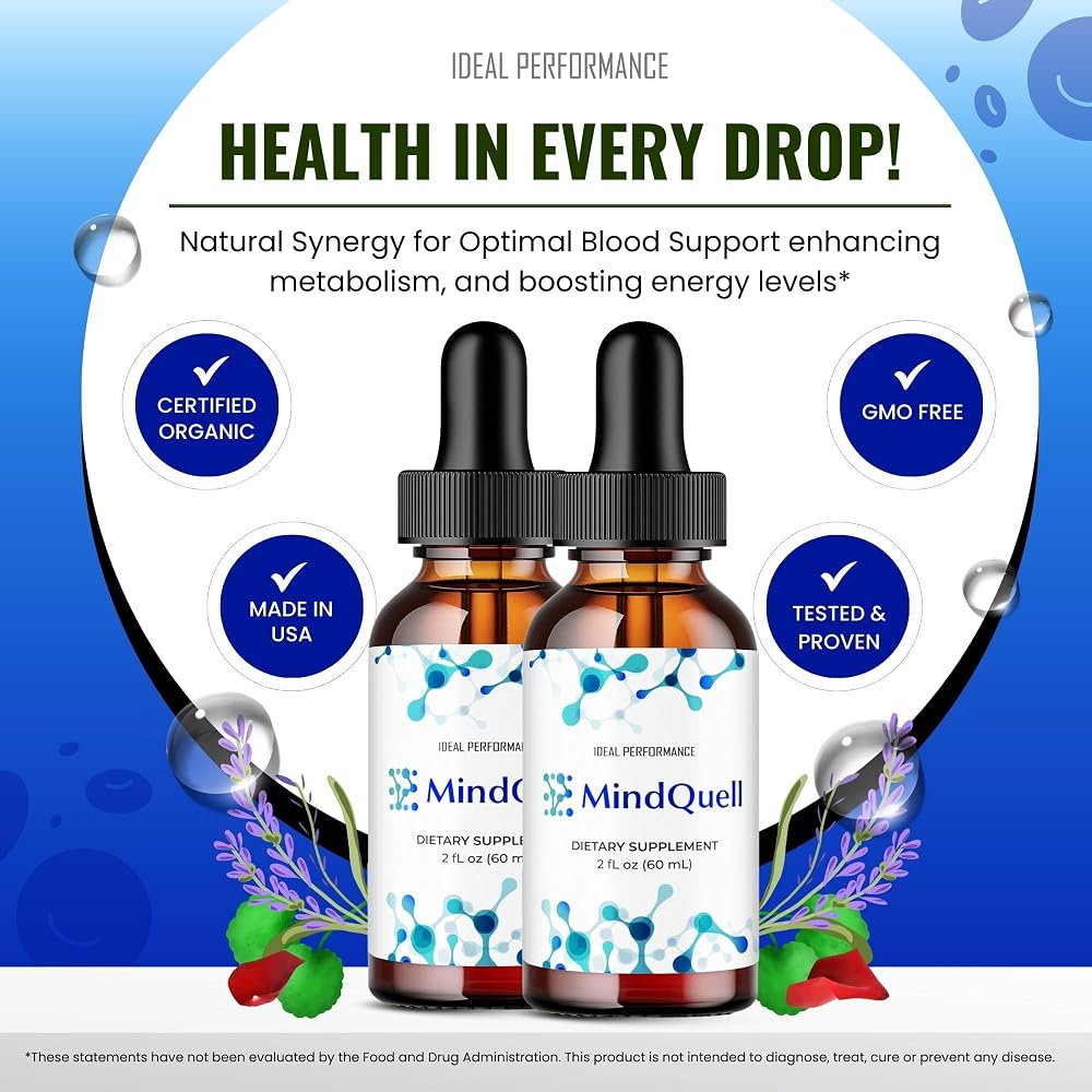 IDEAL PERFORMANCE Mind Quell Drops Maximum Strength - 2 Fl Oz - image 5