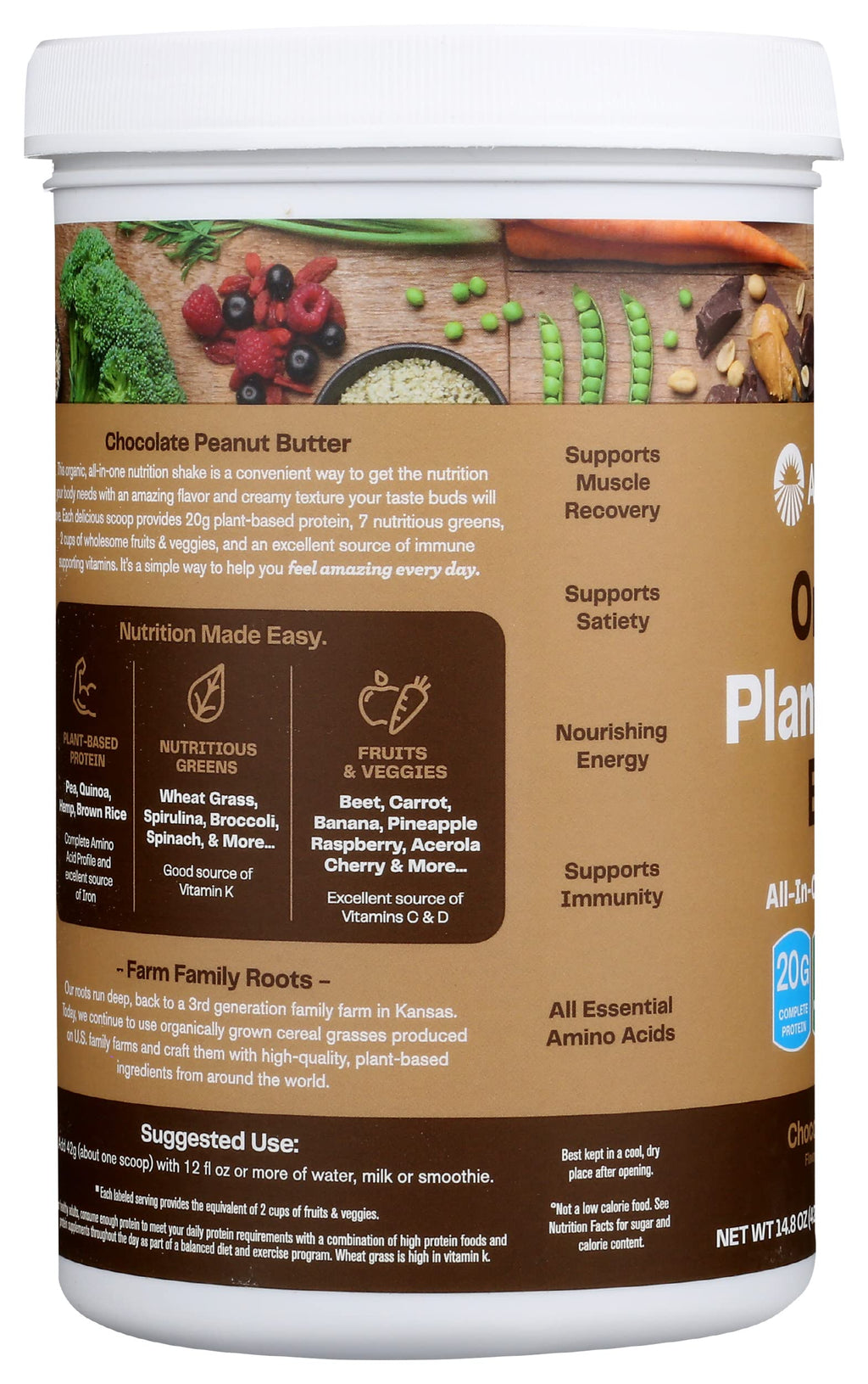 Amazing Grass Organic Plant Protein Blend: Vegan Protein Powder
