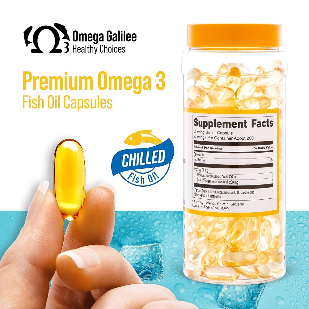 Fresh Omega 3 Fish Oil - Burpless Chill-Packed for Maximum Freshness