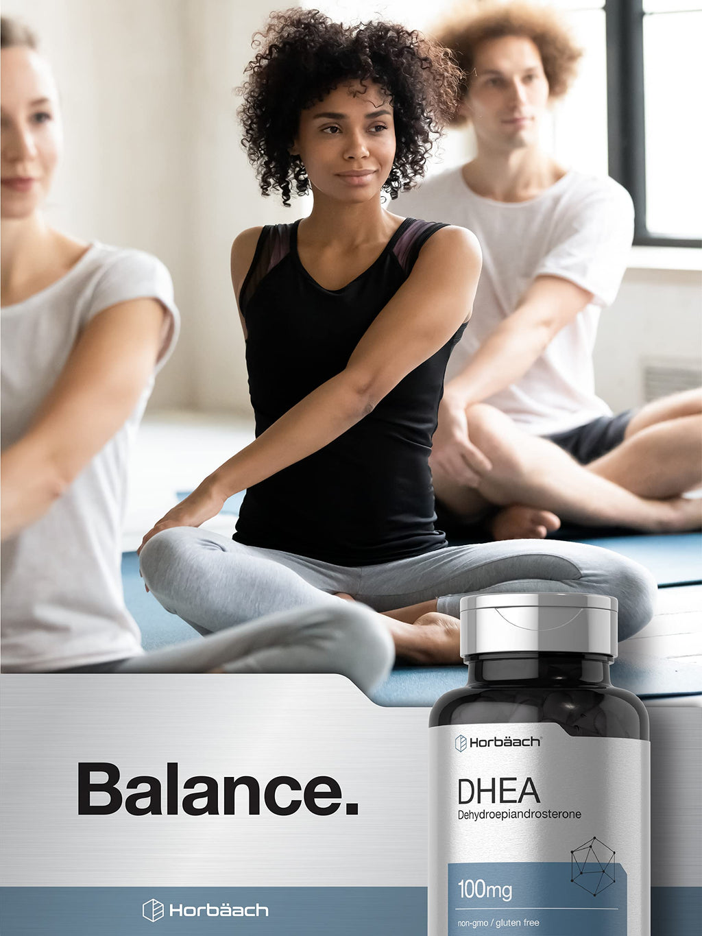 Horbäach DHEA 100mg Supplement - 200 Capsules - image 6