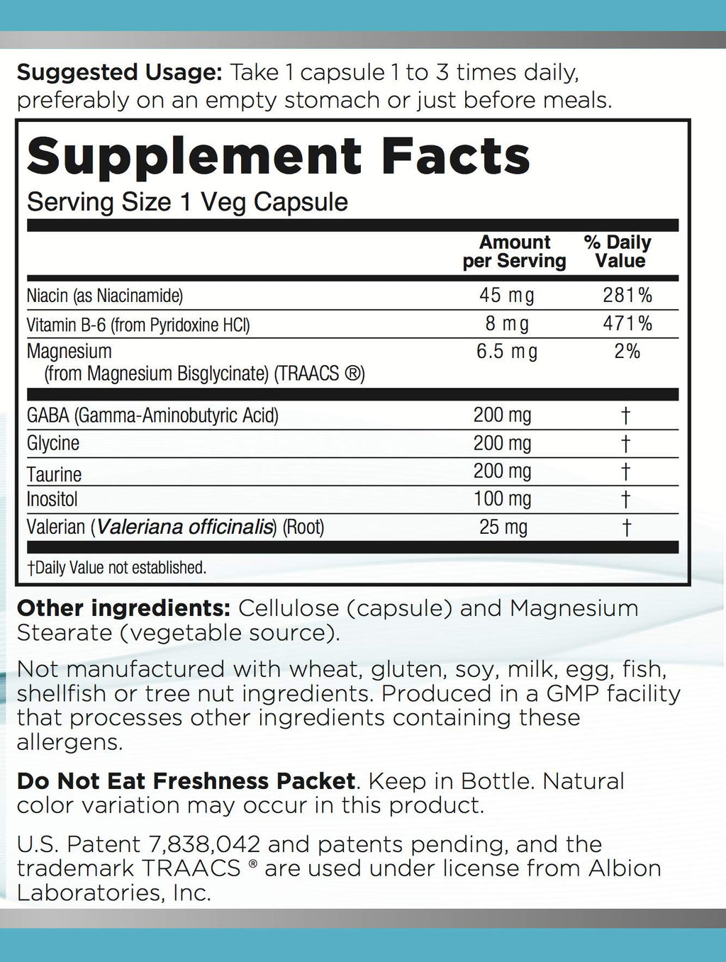 TRYVERA Neuro-Ez Amino Acid Blend with B Vitamins & Valerian - 90 Capsules - image 3