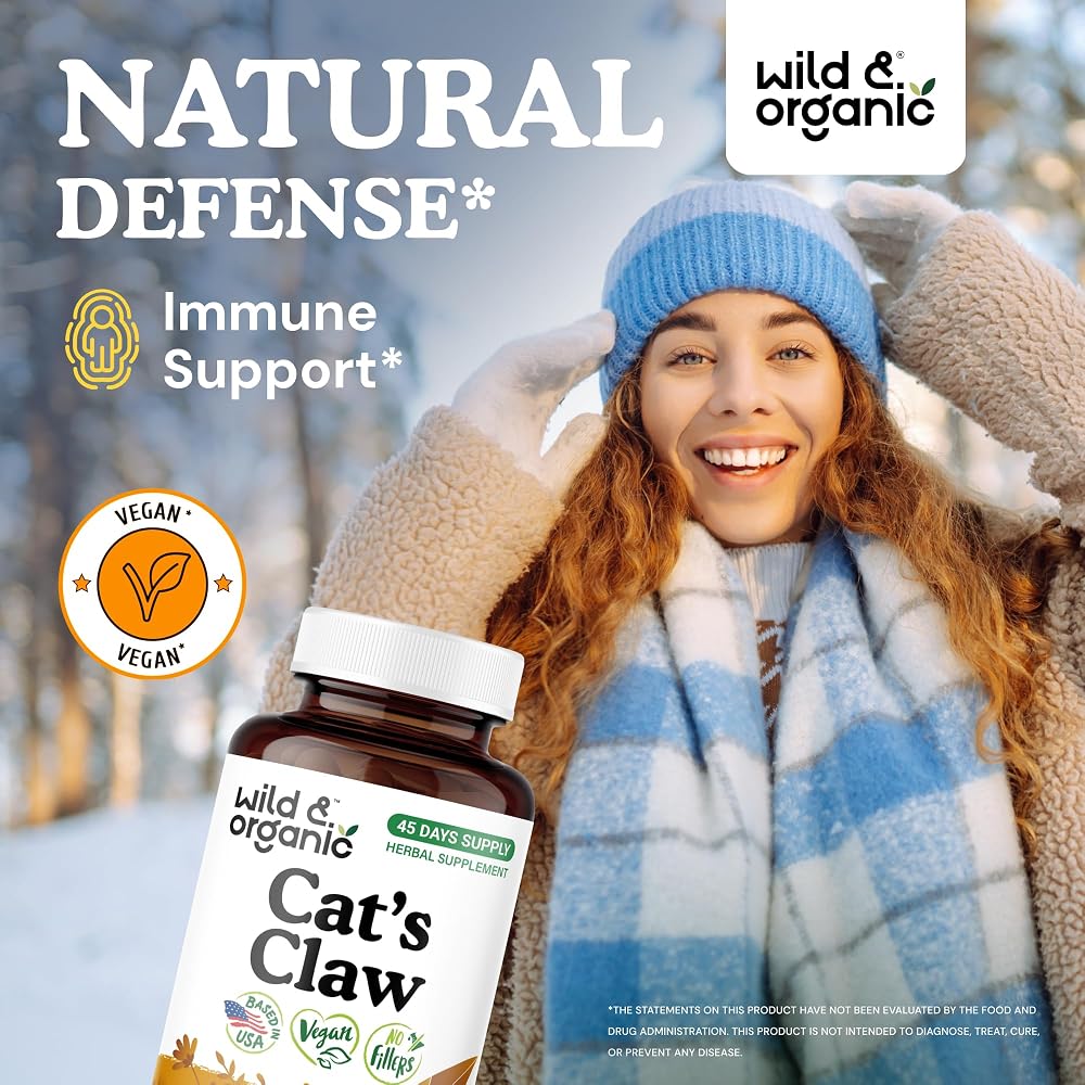 Wild & Organic Product Image Cat's Claw Herbal Supplement 1000 mg