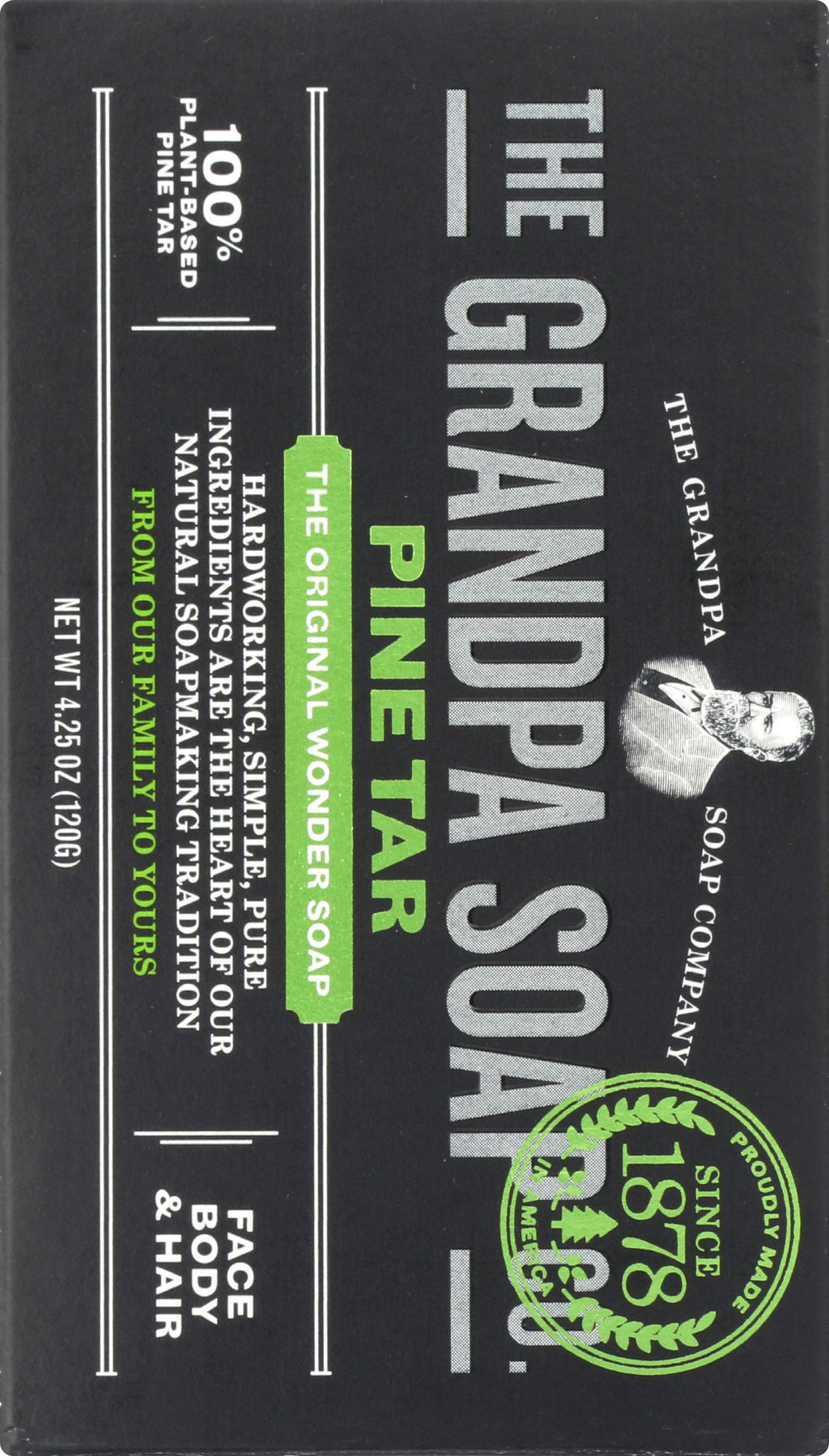 Grandpa's Pine Tar Soap Bar - 4.25 Ounce - image 2