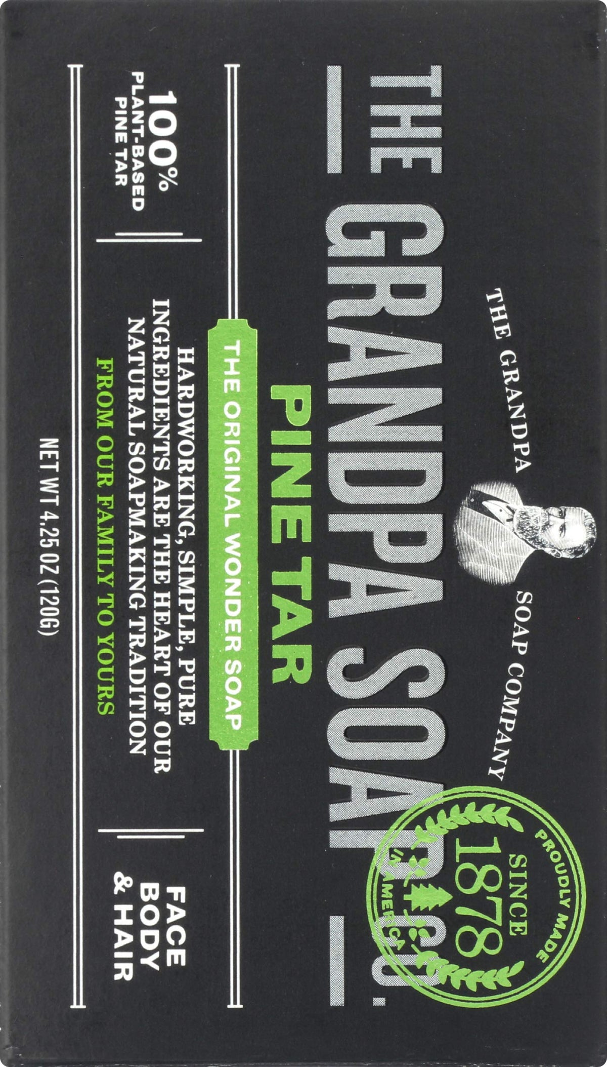 Grandpa's Pine Tar Soap Bar - 4.25 Ounce - image 2