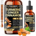 Penhoment 6in1 Liquid Turmeric Curcumin with Ginger & Berberine - 2 Fl Oz