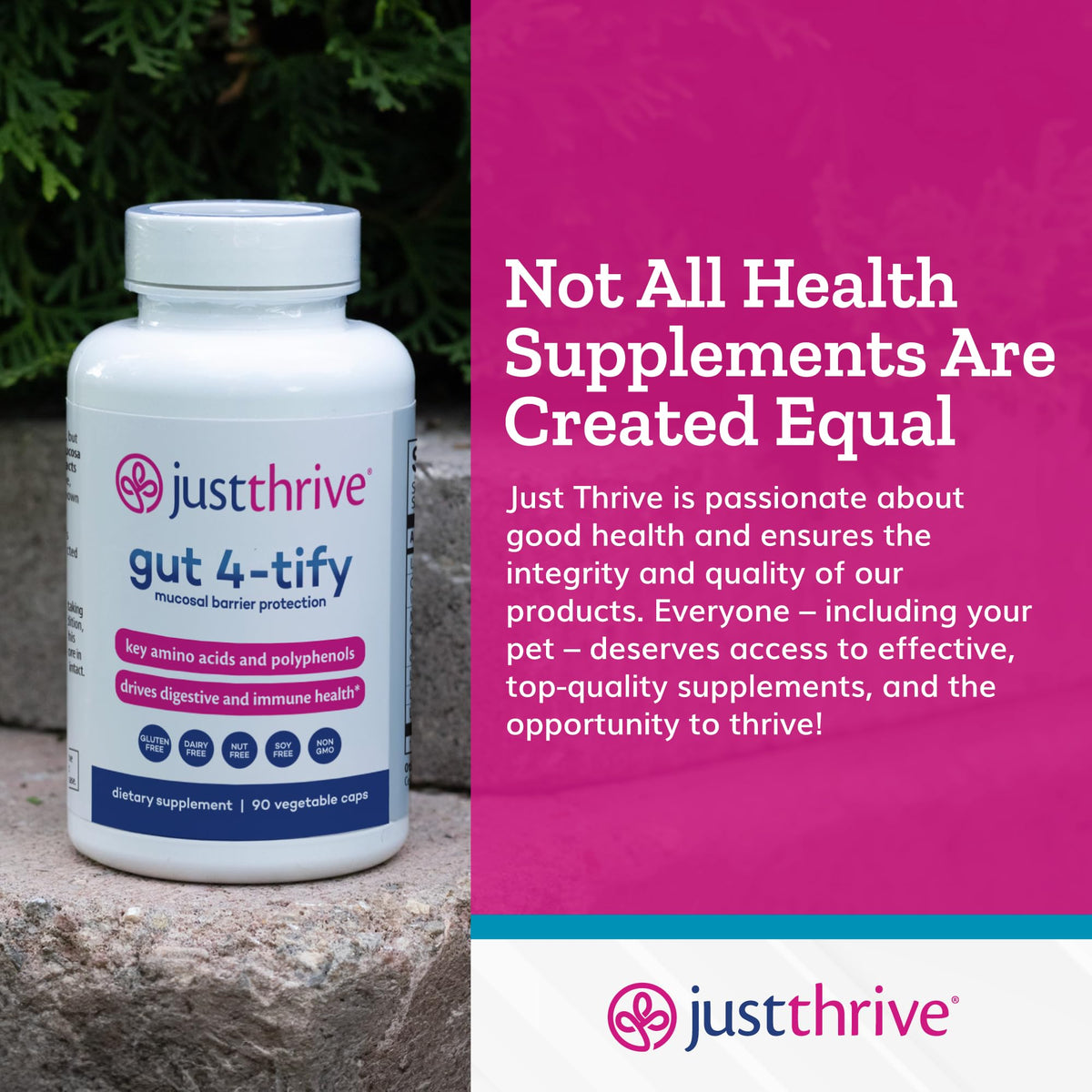 Just Thrive Gut 4-tify Gut Health Supplement - 90 Capsules - image 9