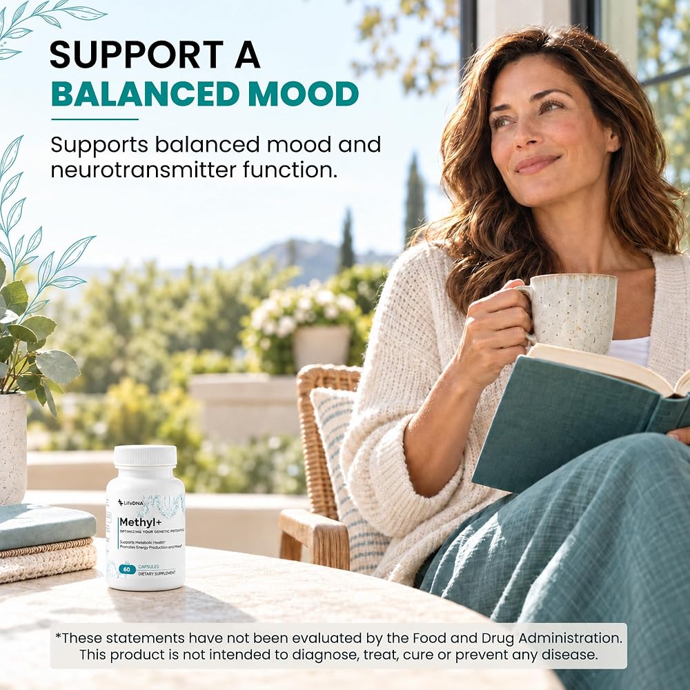 LIFEDNA Methyl + Methylfolate 5-MTHF & TMG Formula - 60 Capsules - image 9
