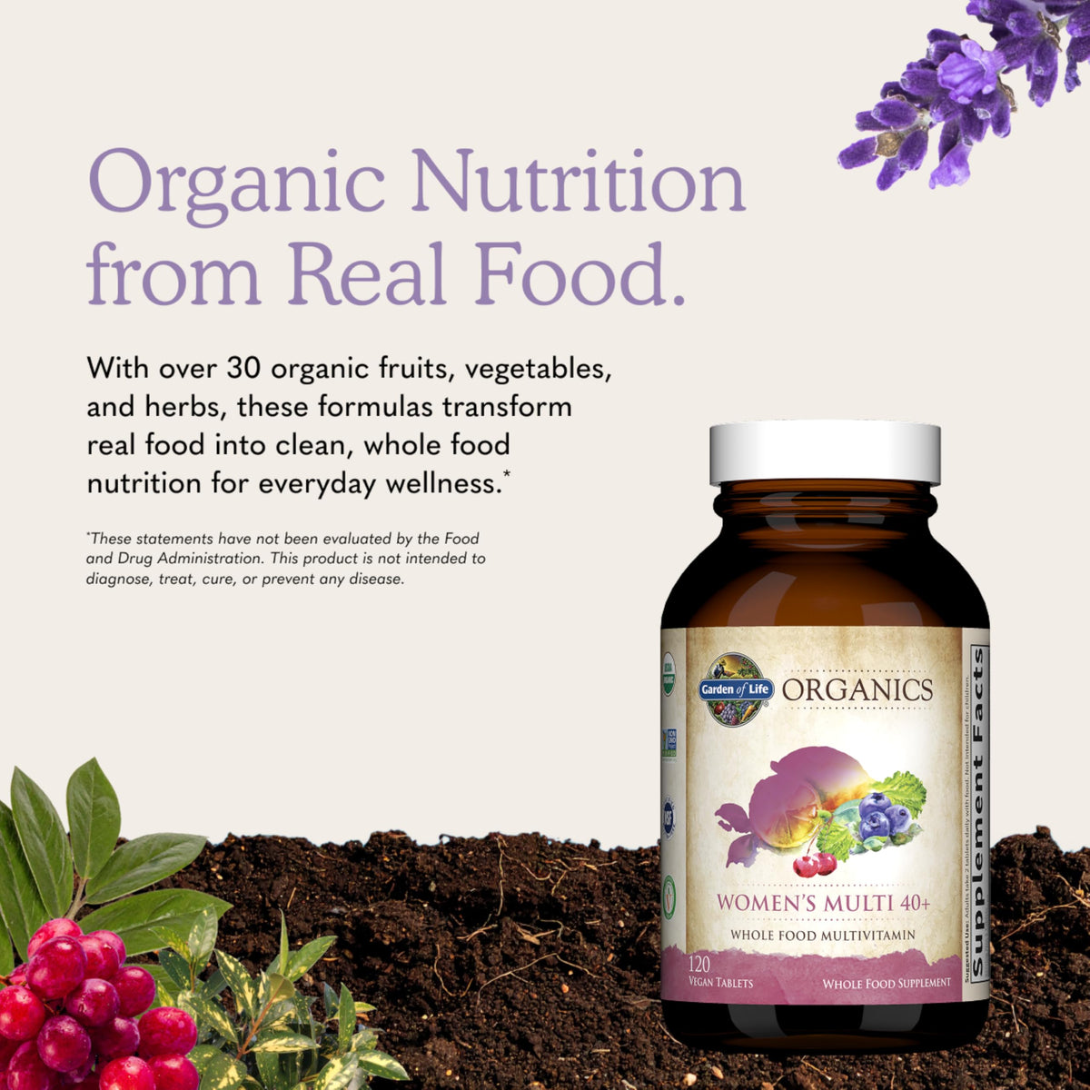 Garden of Life Organics Women 40+ Multivitamin - 120 Tablets - image 6