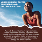 Pure Lab Vitamins Copper Glycinate 1 mg - 60 Vegetarian Capsules - image 8