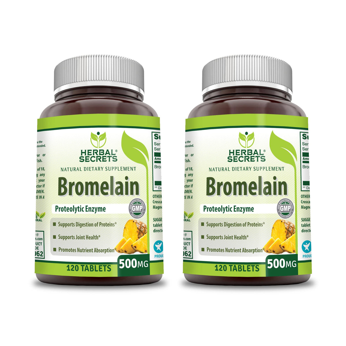 Herbal Secrets Bromelain Supplement 500 Mg Tablets Supplement