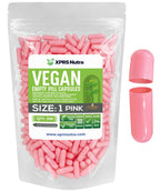 XPRS Nutra Size 1 Empty Vegetarian Capsules - 500 Count