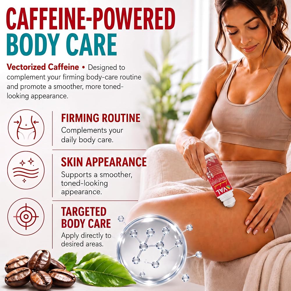 VAL Anti Cellulite Firming Roll-On with Caffeine & Magnesium - 3oz - image 5