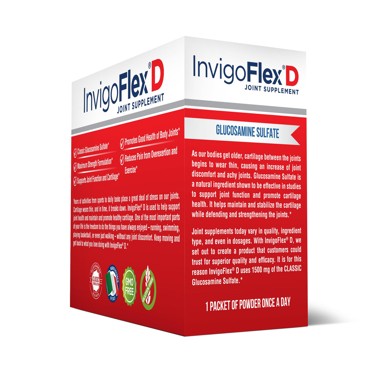 INVIGOFLEX® D - 1500mg of Glucosamine Sulfate Powder (Classic