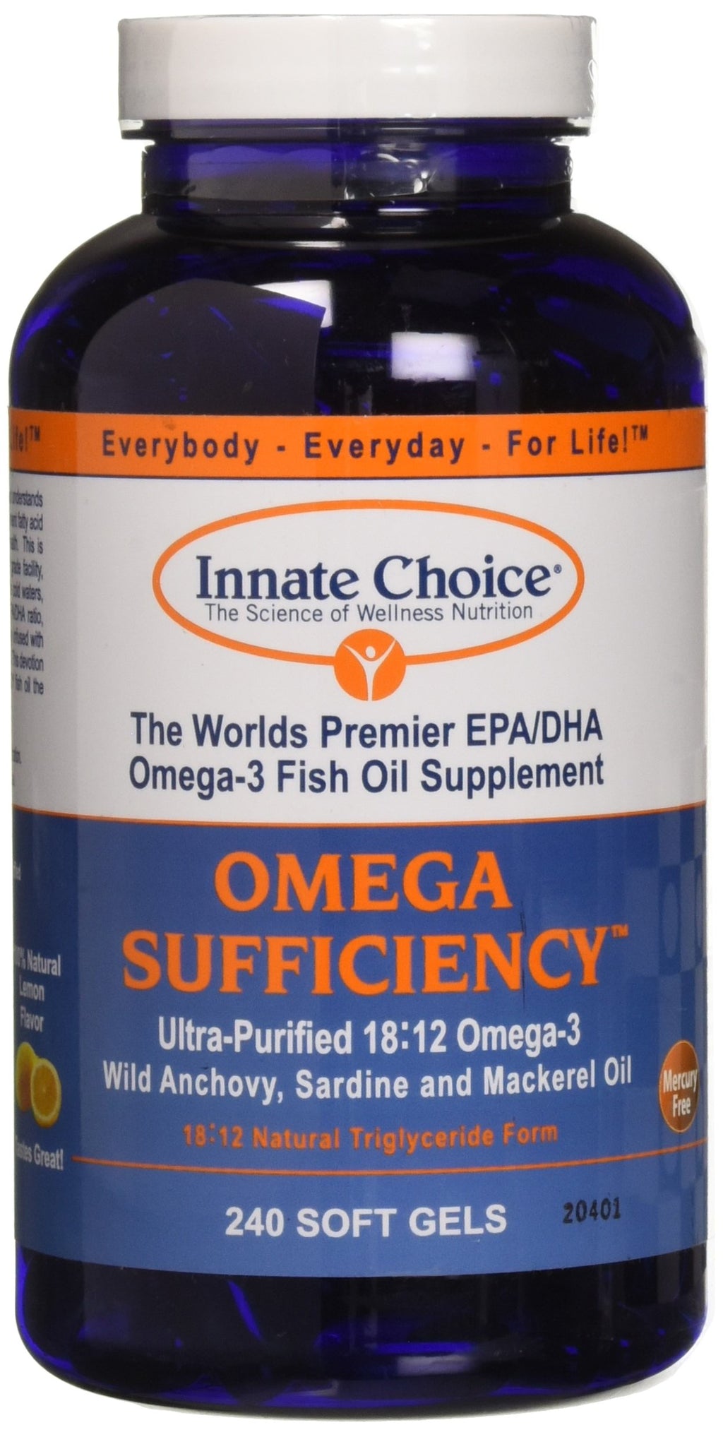 Innate Choice Omega Sufficiency Lemon - 240 Capsules