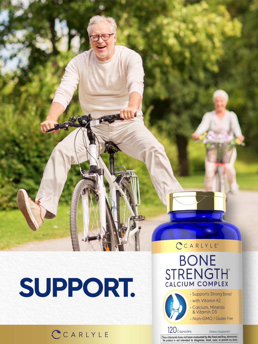 Carlyle Bone Strength Calcium Complex Supplement - 120 Capsules - image 6