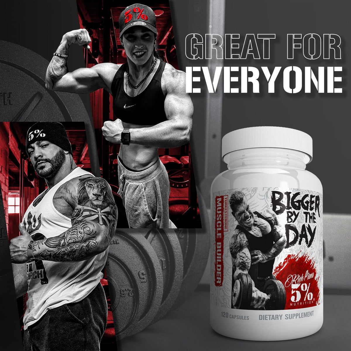 5% Nutrition BiggerByTheDay Anabolic Muscle Builder - 120 Capsules - image 4
