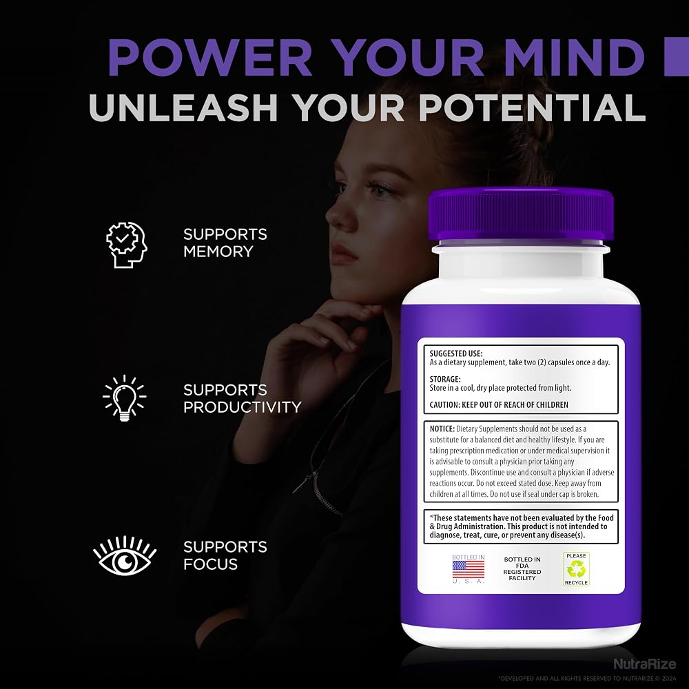 NutraRize Nite Hush Pro Capsules for Focus & Concentration - 120 Capsules - image 6