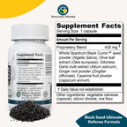 Amazing Herbs Black Seed Ultimate with Garlic & Ginger - 100 Capsules - image 6