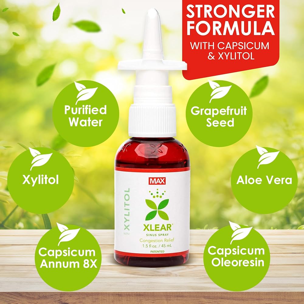 Xlear Max Natural Nasal Spray with Xylitol - 2 Pack - image 3