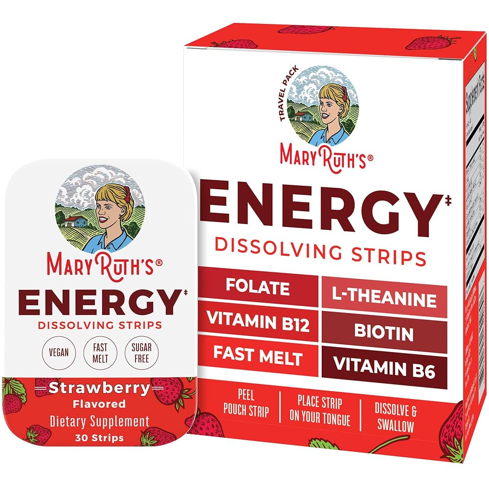 MaryRuth's Energy B Vitamin Complex Dissolving Strips - 30 Count
