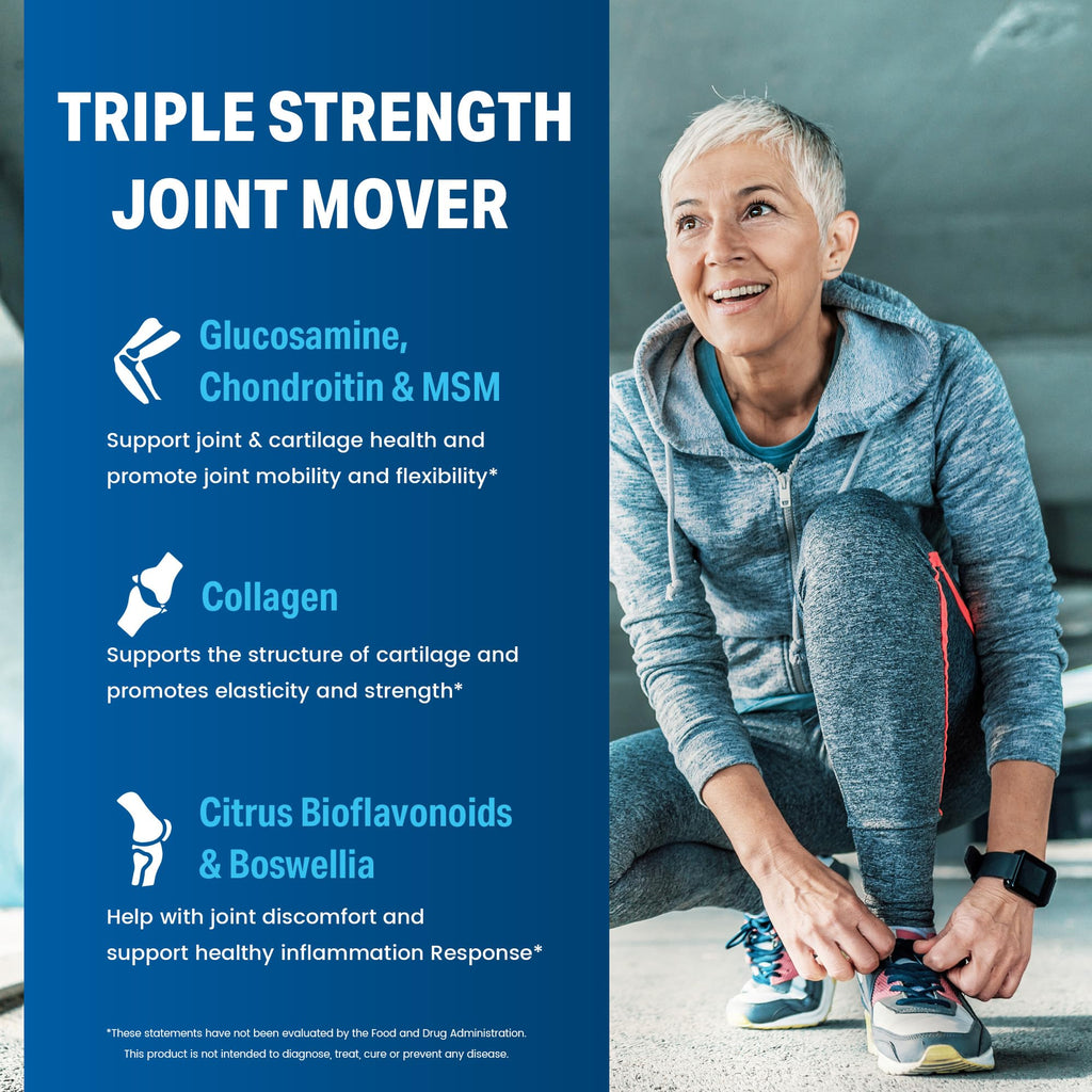 Vitamin World Triple Strength Joint Mover Glucosamine Chondroitin - 180 Caplets - image 5