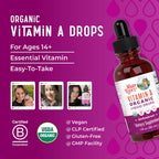MARYRUTH'S USDA Organic Vitamin A Liquid Drops - 1 Fl Oz - image 8